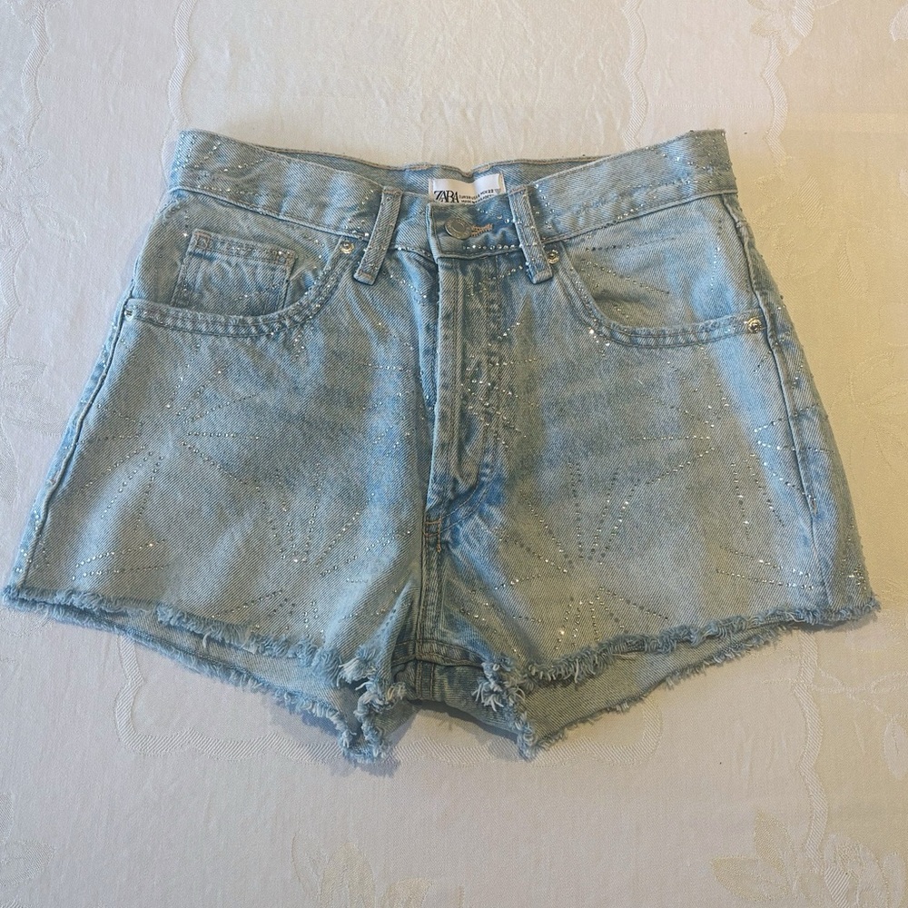 Zara Sparkly Cutoffs